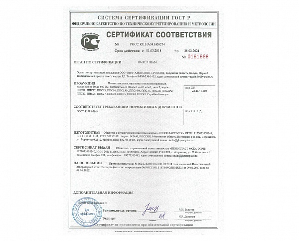 Сертификат соответствия